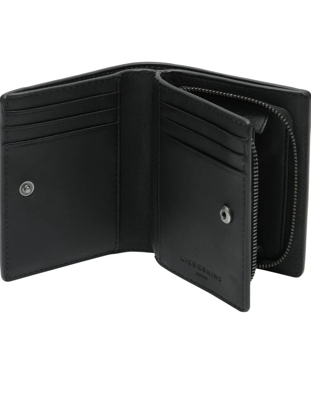 LIEBESKIND Berlin Thea Genuine Leather Wallet M Tokyo Sheep Black $98 NEW NIB